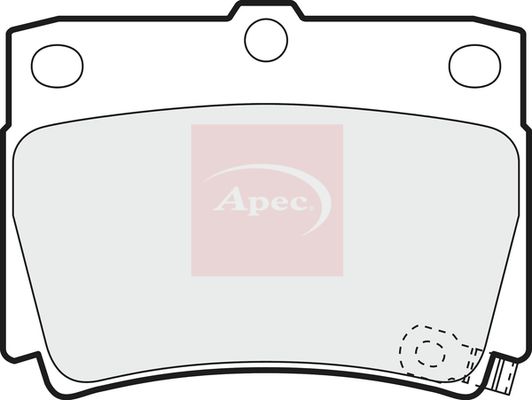 APEC Brake Pad Set, disc brake PAD1172