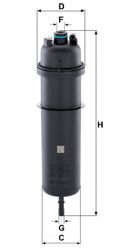 Kütusefilter, MANN-FILTER WK 5017