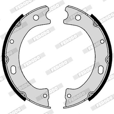 FERODO FSB641 Brake Shoe Set, parking brake