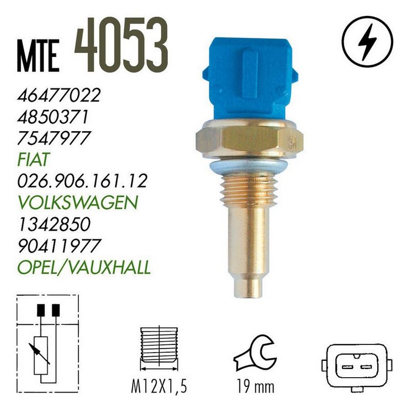 MTE-Thomson 4053 Sender Unit, Coolant Temperature