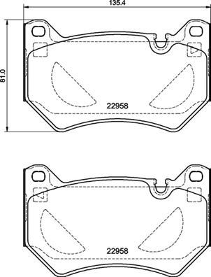 Колодки гальмівні (передні) BREMBO