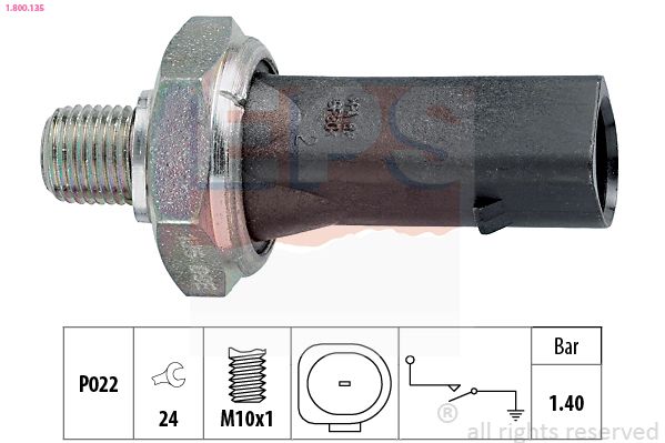 EPC Volkswagen датчик давления масла черный Audi A4,A6,Golf,Passat,Sharan