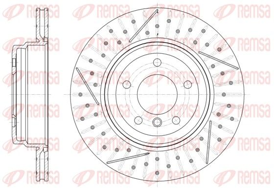 Гальмівний диск, Remsa 61451.10