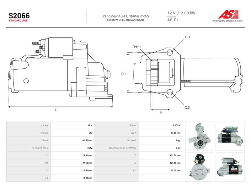 Starter, AS-PL S2066