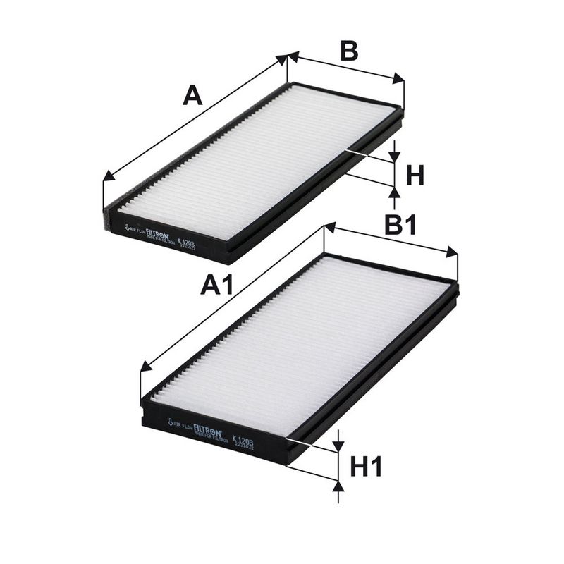 Filter, salongiõhk, FILTRON K 1203-2X