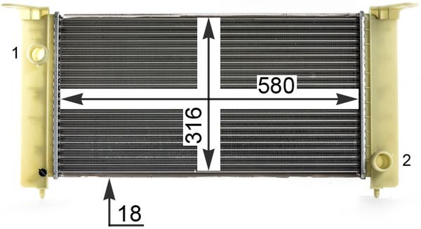 Product Image - Radiateur - CR1992000P - MAHLE