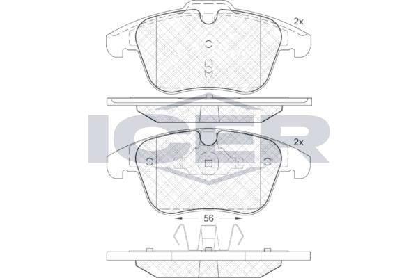 ANDEL 181775 - Brake Pad Set, disc brake
