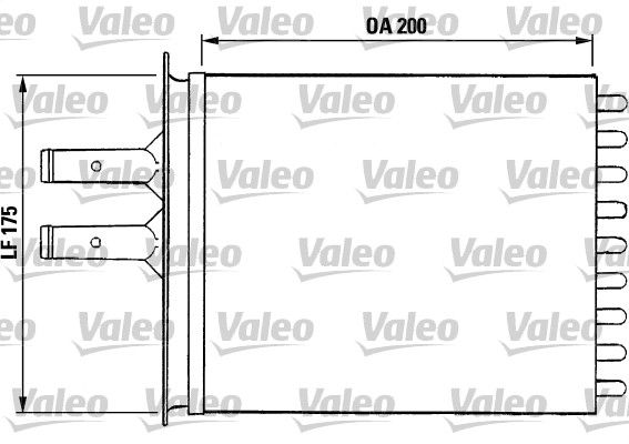 VALEO Kachelradiateur, interieurverwarming 812081