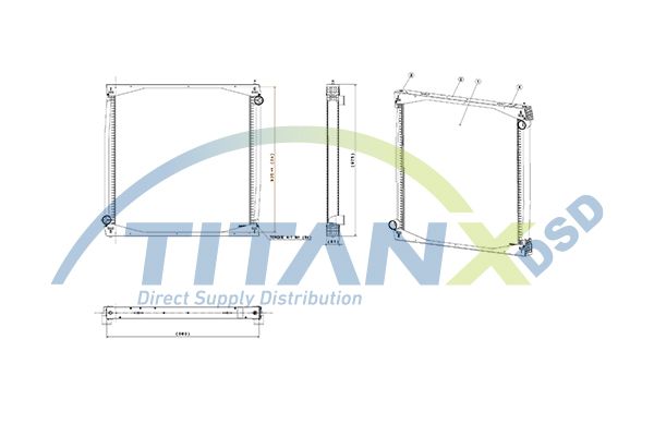 Chladič, chlazení motoru RX149001