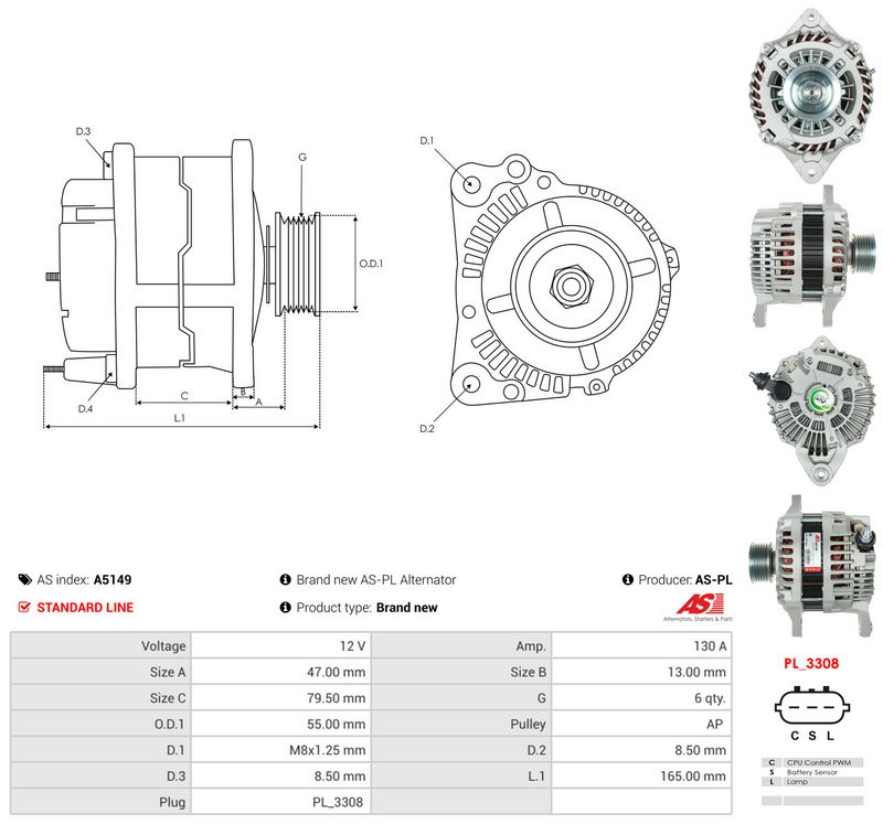 AS-PL A5149 Generatorius