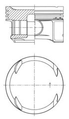 KOLBENSCHMIDT dugattyú 41725600