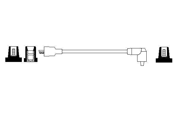 BOSCH Gyújtógyertya kábel 0 986 356 091