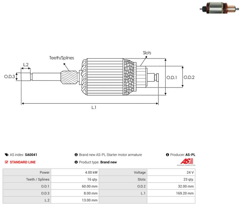 Ankur, starter, AS-PL SA0041