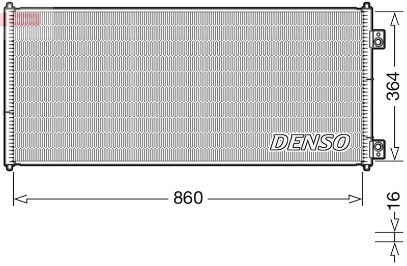 DENSO kondenzátor, klíma DCN10032