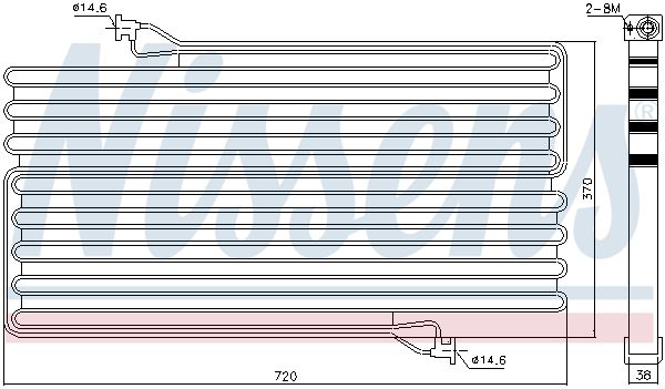 NISSENS 940549 Condenser, air conditioning