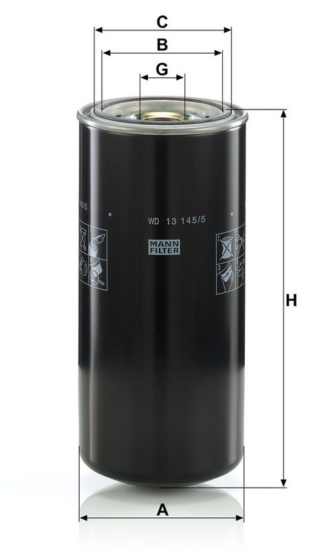 MANN-FILTER WD13145/5 FILTER carPARTS Exhaust Tip
