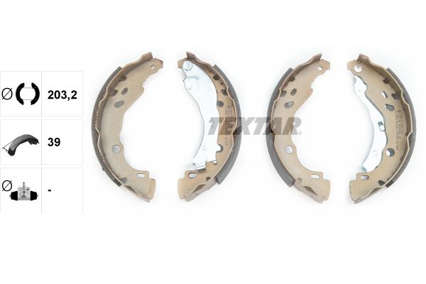 TEXTAR 91061600 Brake Shoe Set