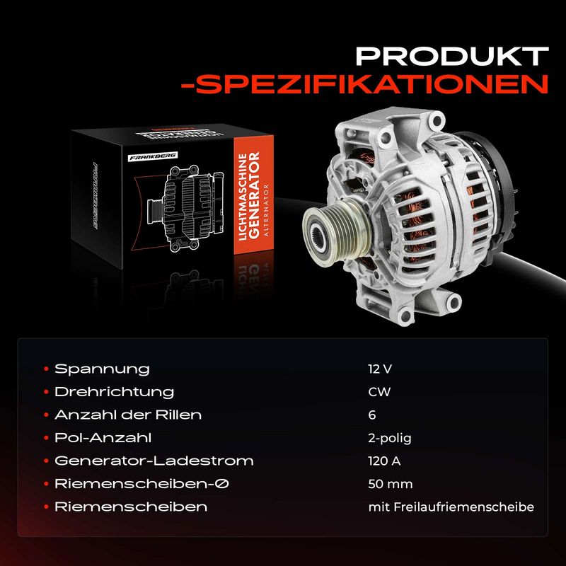 Frankberg 5481FB0001767 Alternator
