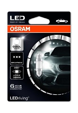 Лампа розжарювання, світильник салону, Osram 6498CW_01B