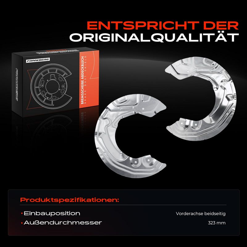 Frankberg 5481FB0032523 Splash Guard, brake disc
