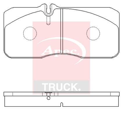 APEC Brake Pad Set, disc brake PAD29055