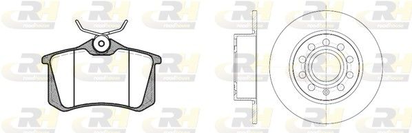 Комплект гальм на A3, Altea, Caddy, Golf, Leon, Octavia, Passat B5, Scirocco, Toledo, Yeti