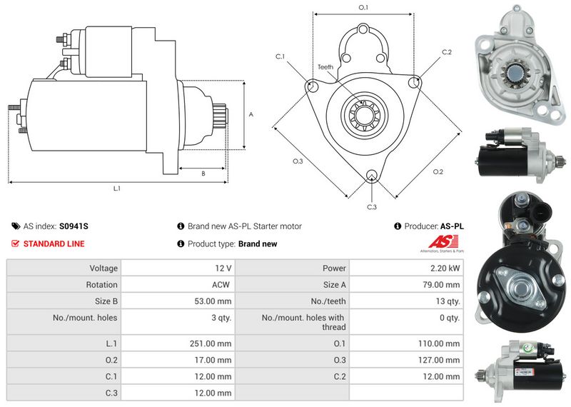 AS-PL S0941S Starter