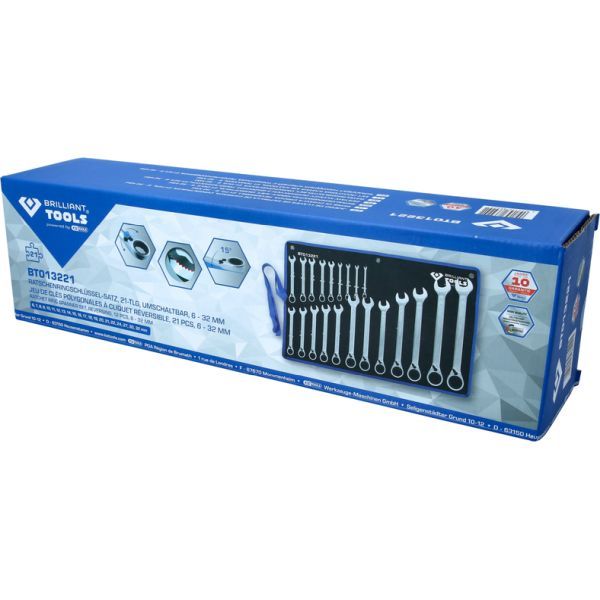 KS TOOLS BT013221 Ratchet Ring Spanner