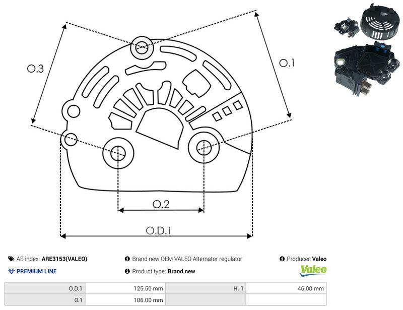 AS-PL ARE3153(VALEO) Alternator Regulator