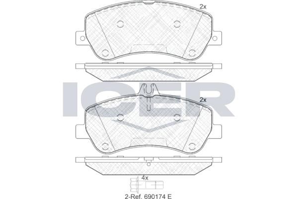 ANDEL 181917 - Brake Pad Set, disc brake