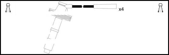 LEMARK Ignition Cable Kit HOES285