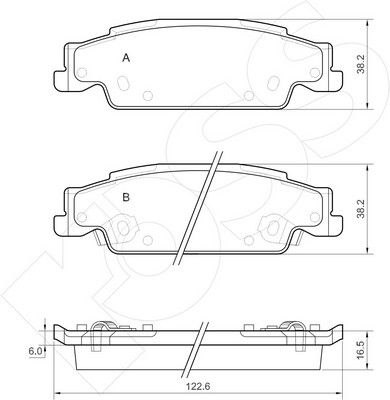1-GNC R-1345 - Brake Pad Set, disc brake