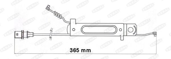 Výstražný kontakt, opotřebení obložení FAI175