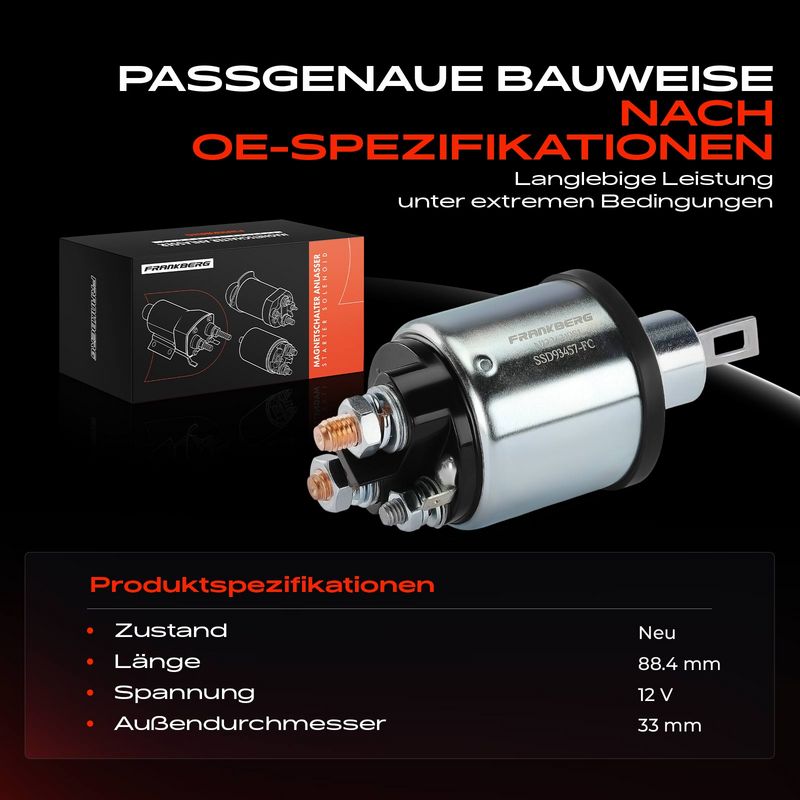 Frankberg 5481FB0058654 Solenoid Switch, starter