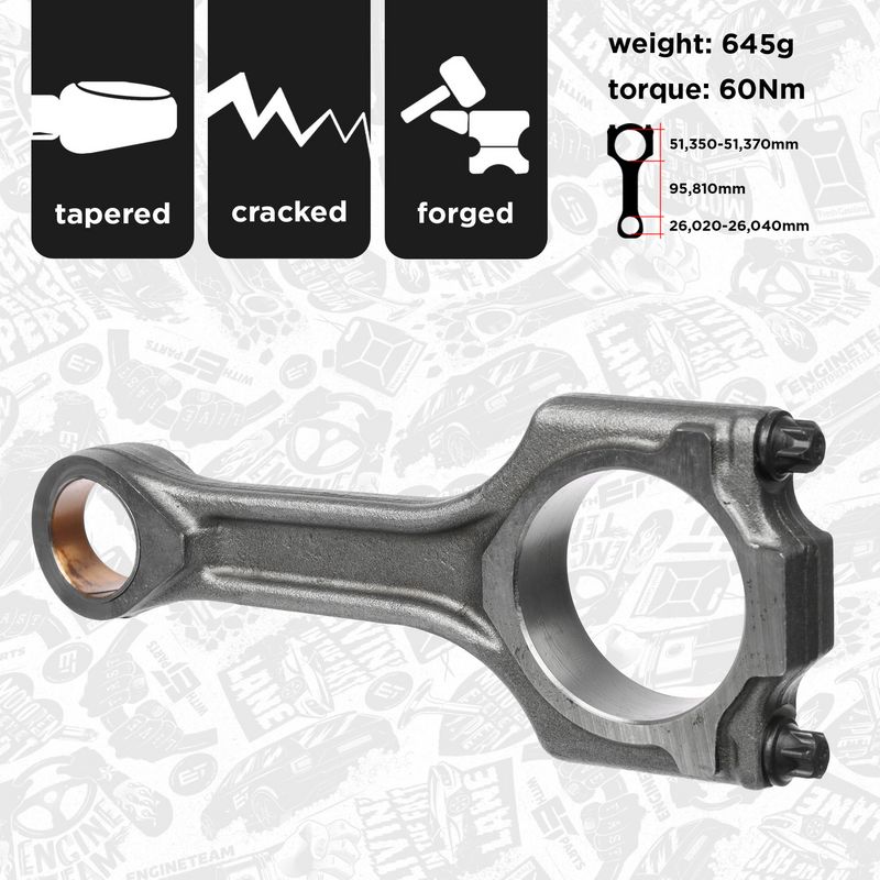 Product Image - Drijfstang - OM0038 - ET ENGINETEAM