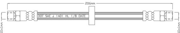 JURATEK fékcső JBH1051