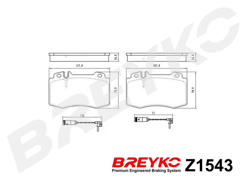 DAVID VASCO Z1543 Brake Pad Set, disc brake