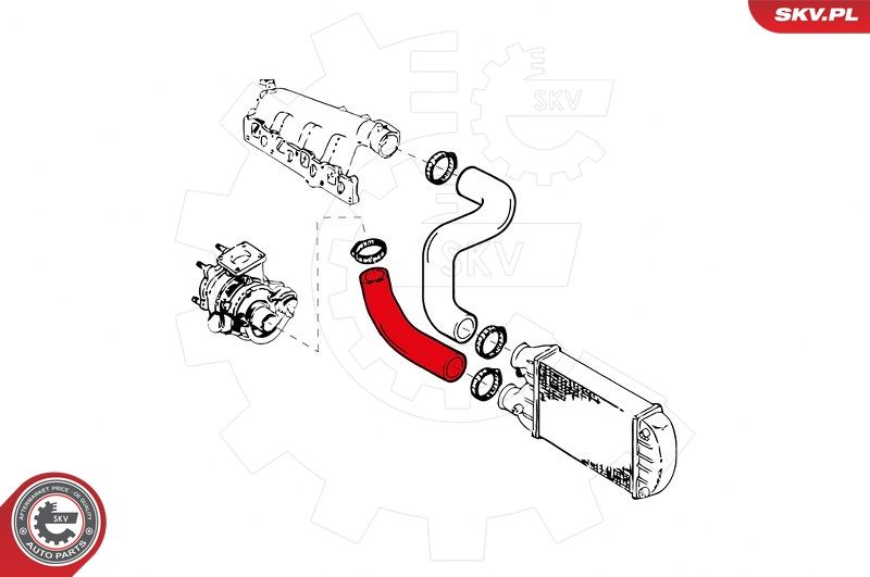 ESEN SKV 24SKV855 Charge Air Hose