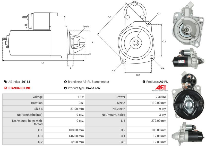 AS-PL S0153 Starter