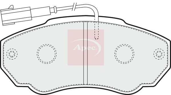 APEC Brake Pad Set, disc brake PAD1239
