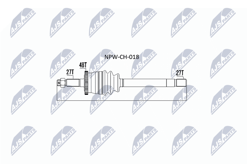 NTY hajtótengely NPW-CH-018