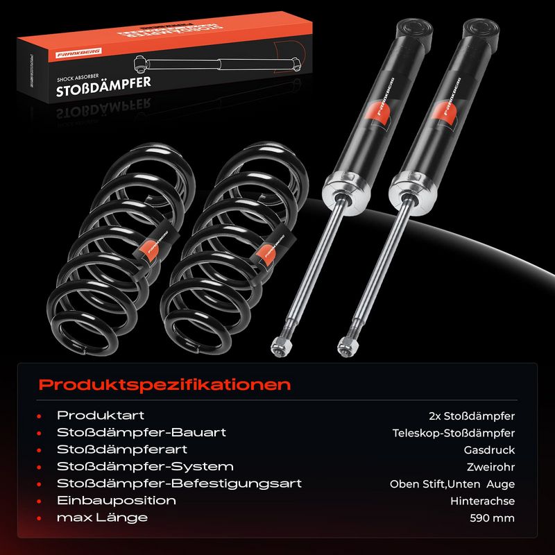Frankberg 5481FB0065380 Suspension Kit, springs/shock absorbers
