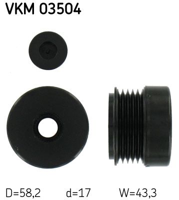 SKF generátor szabadonfutó VKM 03504