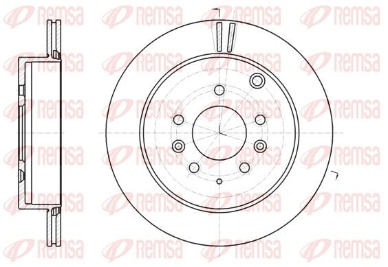 REMSA MAZDA тормозной диск задн. Mazda CX-7