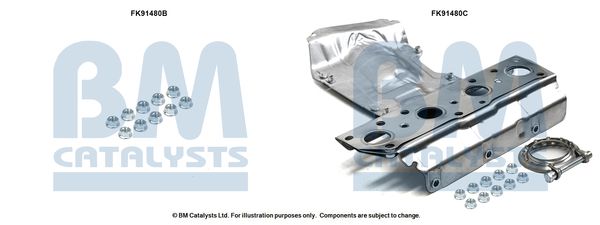 BM CATALYSTS szerelőkészlet, katalizátor FK91480