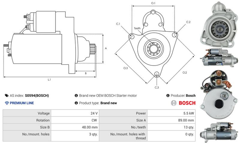 AS-PL S0594(BOSCH) Starter