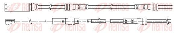 Конт. попер. сигналу, знос гальм. накл., Remsa 001206