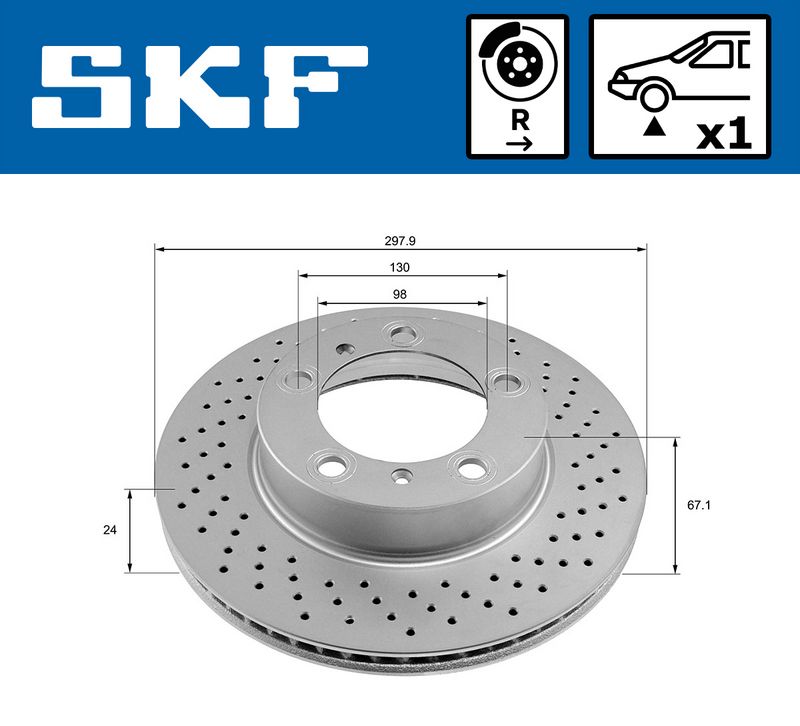 SKF VKBD81213V1 Brake Disc