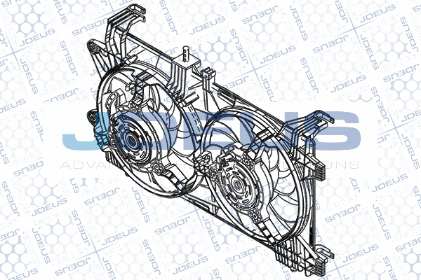 JDEUS ventilátor, motorhűtés EV847200