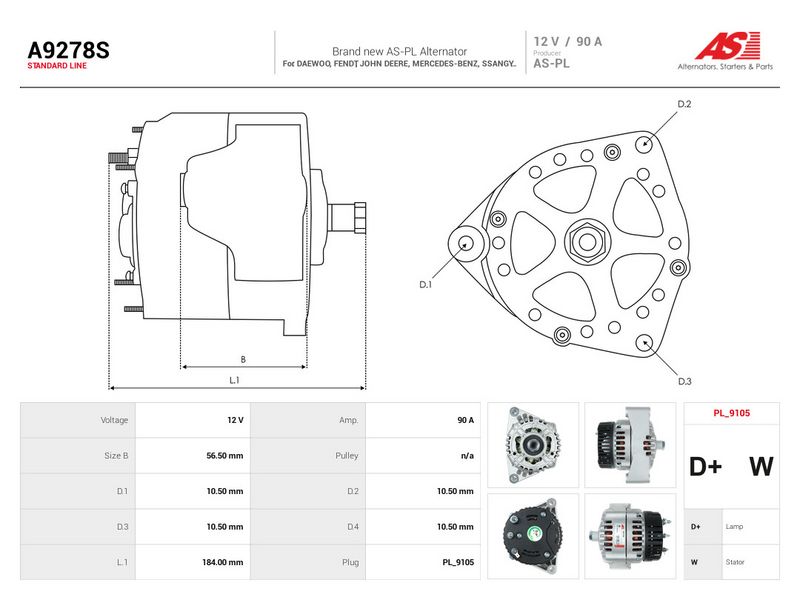 This part match OEM code: AL114092